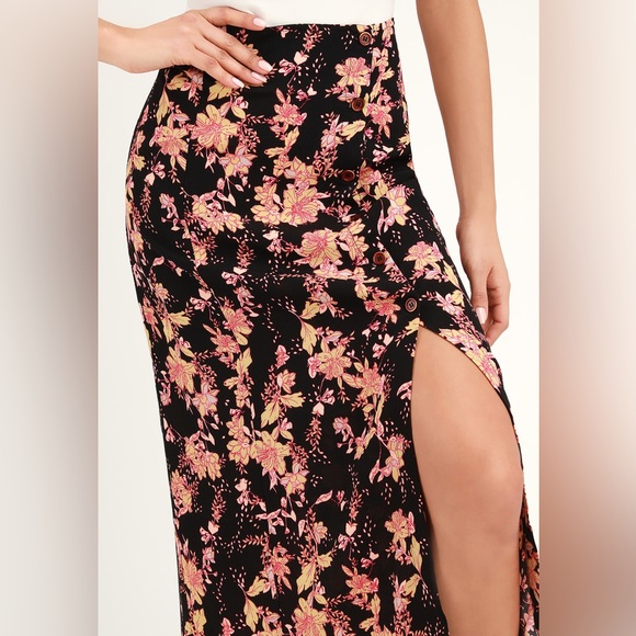 Free People Retro Love Floral Print Midi Skirt - Picture 4 of 13